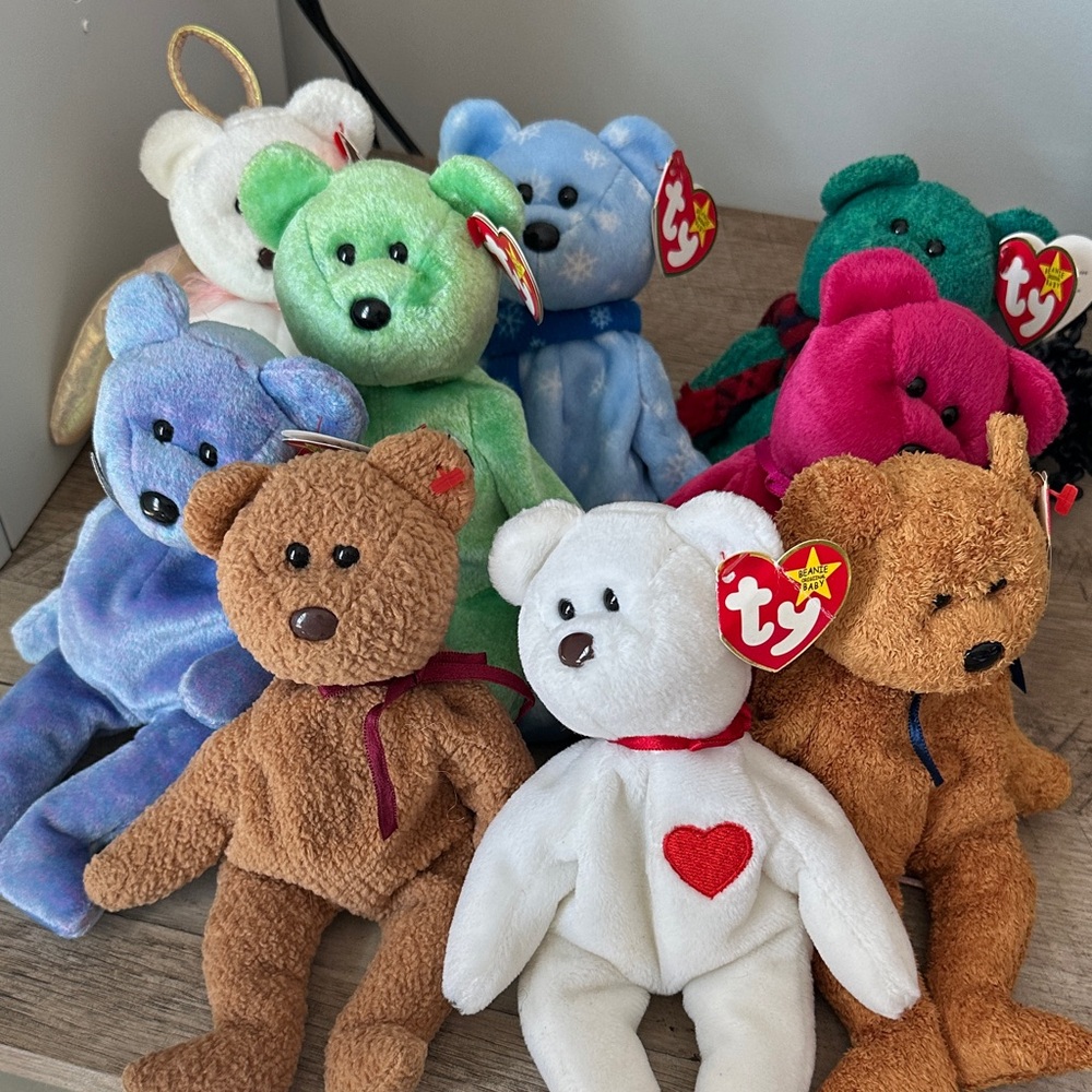 Open to offers - Beanie Baby Bear Lot - Ty Beanie Babies Plush Toy Collection